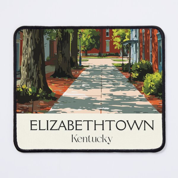 Item preview, Elizabethtown Kentucky Shaded Path | Historic Town Poster designed and sold by TuncGK.