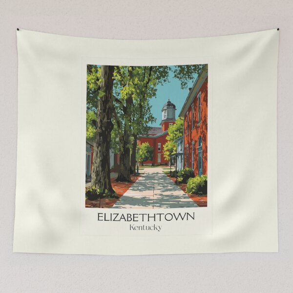 Item preview, Elizabethtown Kentucky Shaded Path | Historic Town Poster designed and sold by TuncGK.