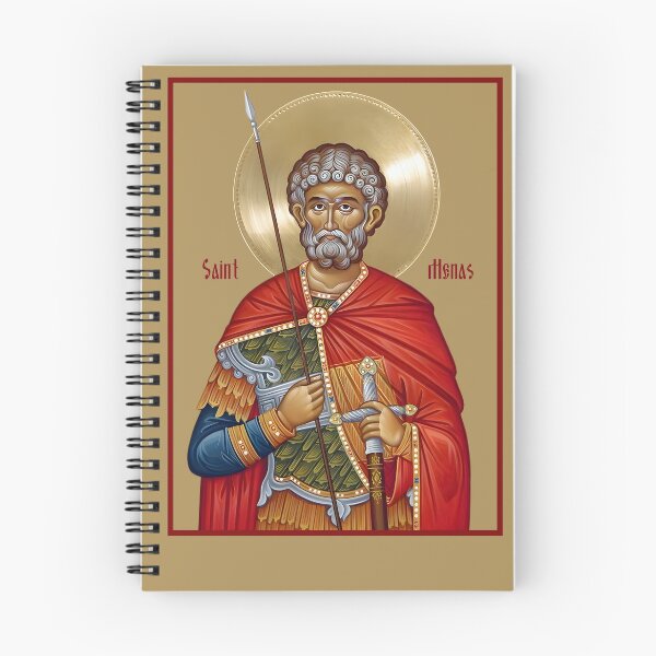 Item preview, San Menas de Egipto, icono ortodoxo (Mina, Minas, Mena, Meena) designed and sold by orthodox-icon.