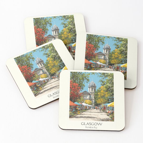 Item preview, Glasgow Kentucky Town Square | Farmers Market Poster designed and sold by TuncGK.