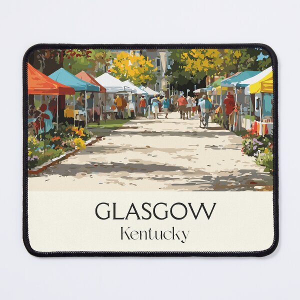 Item preview, Glasgow Kentucky Town Square | Farmers Market Poster designed and sold by TuncGK.