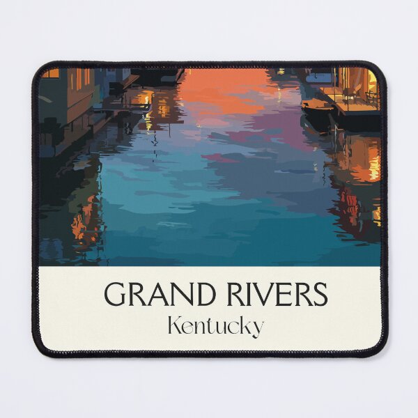 Item preview, Grand Rivers Kentucky Marina | Lake Sunset Poster designed and sold by TuncGK.