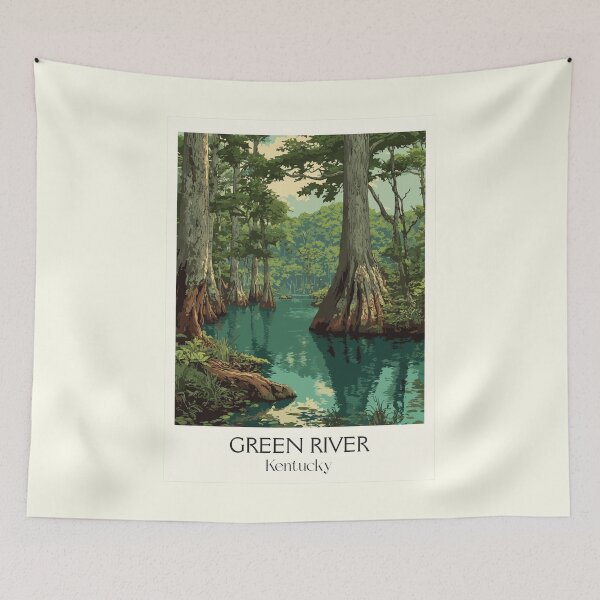 Item preview, Green River Kentucky Cypress Swamp | National Park Poster designed and sold by TuncGK.
