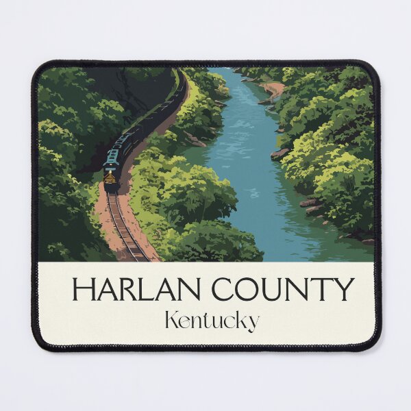 Item preview, Harlan County Kentucky Coal Train | Mountain Railroad Poster designed and sold by TuncGK.