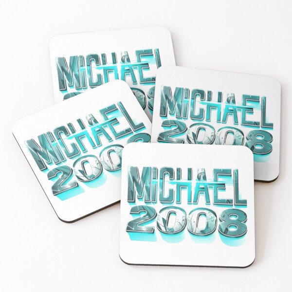 Item preview, Michael 2008 Retro Birthday Design designed and sold by AlexLineArt.