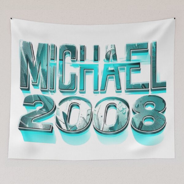 Item preview, Michael 2008 Retro Birthday Design designed and sold by AlexLineArt.