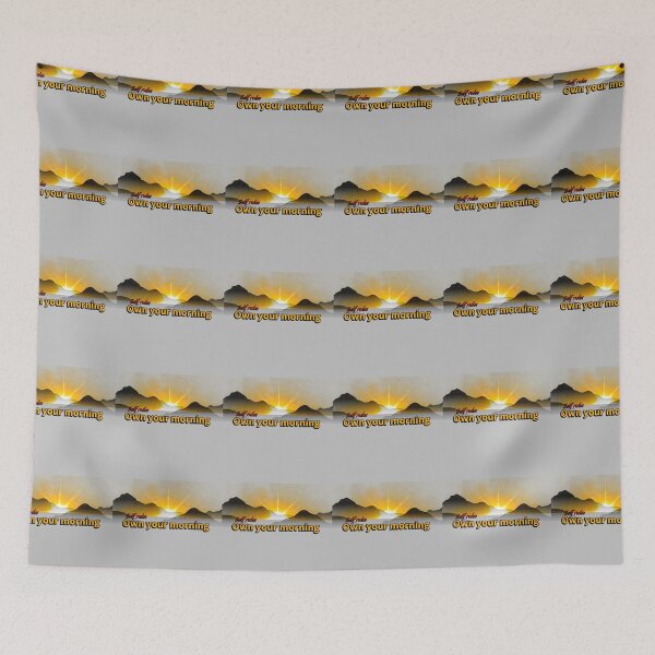 Item preview, Self Rule: Own Your Morning – Motivational Sunrise Quote Design designed and sold by Lunalayer Boutique .
