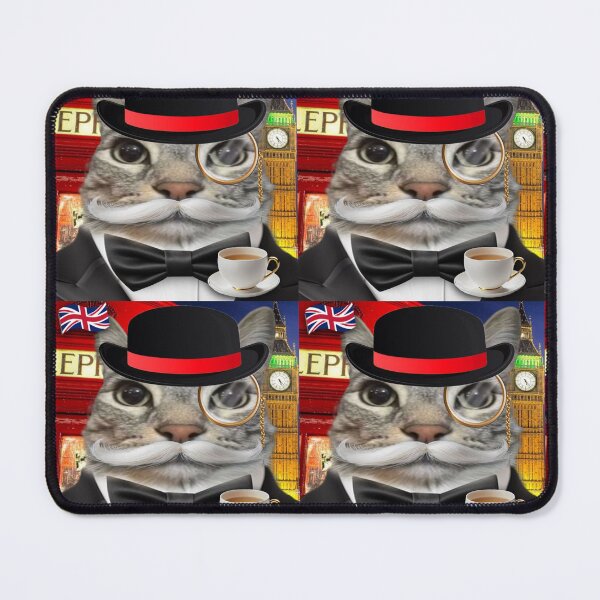 Item preview, British Cat with her Tea designed and sold by Memes-Closet.