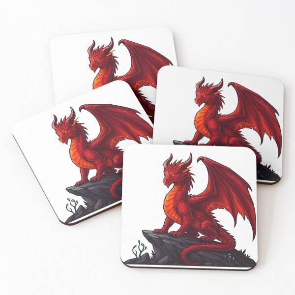 Artikelvorschau, Roter Drache Sticker entworfen und verkauft von nemessis05.