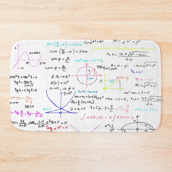 Item preview, Math Equations Seamless Pattern | Mathematical Formulas Design | Geeky STEM Art designed and sold by sciencefacts.