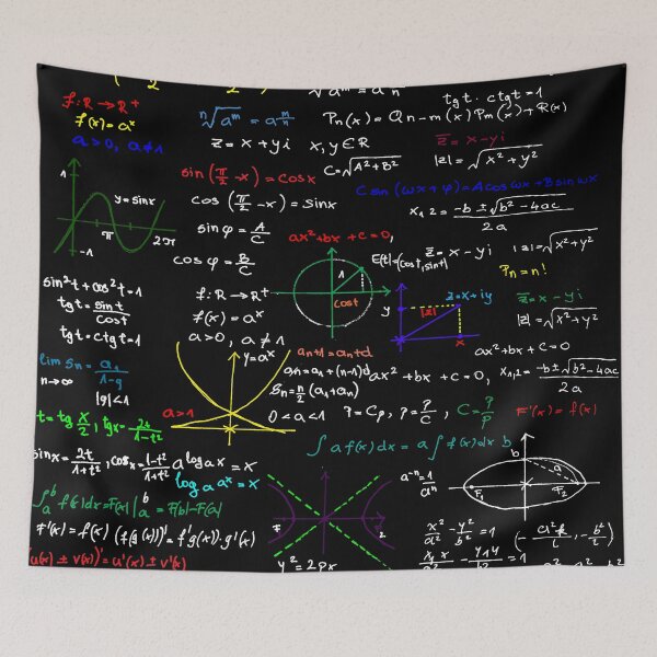Item preview, Math Equations Seamless Pattern | Mathematical Formulas Design | Geeky STEM Art designed and sold by sciencefacts.