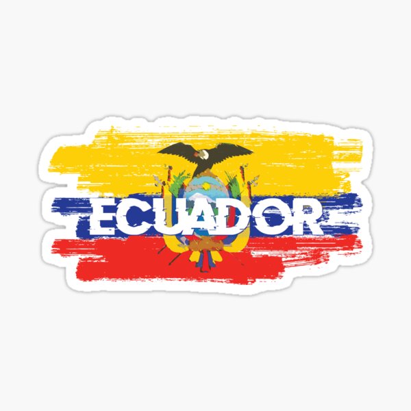 Bandera ecuador Pegatina