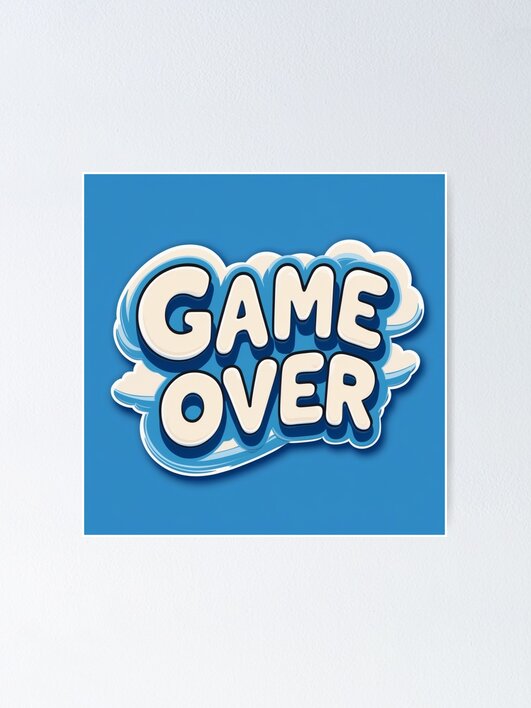 Thumbnail 1 of 3, Poster, Game Over 84 designed and sold by Zeir-Shop.