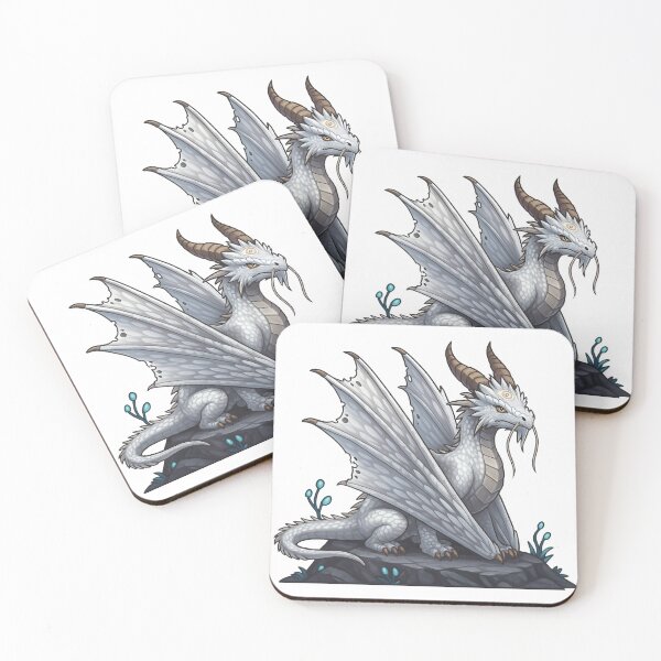 Item preview, White Rune Dragon – Mystic Guardian Sticker designed and sold by nemessis05.