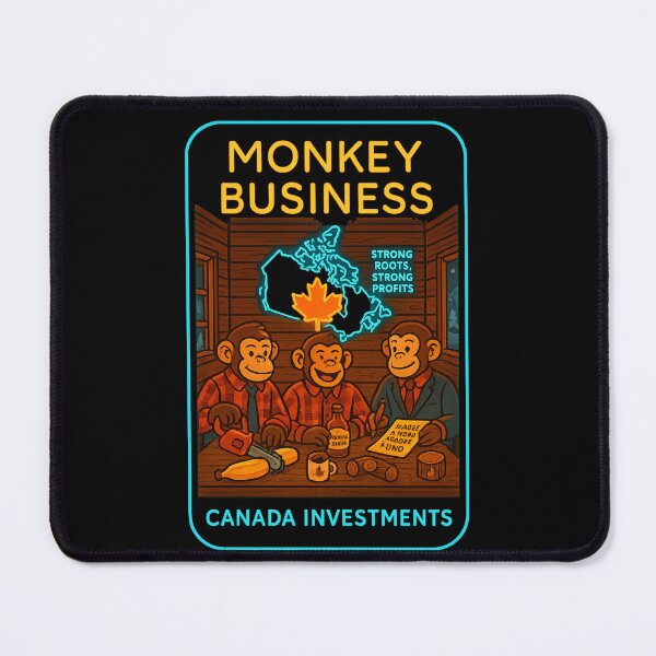 Item preview, MONKEY BUSINESS – Canada Investments T-Shirt designed and sold by NAJURE.