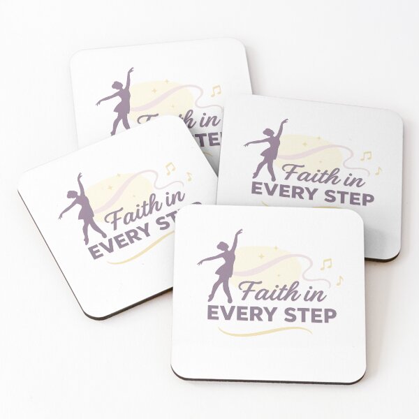 Item preview, Faith in Every Step – Christian Ballet Dancer Design for Believers and Artists designed and sold by SoulThread Studio.