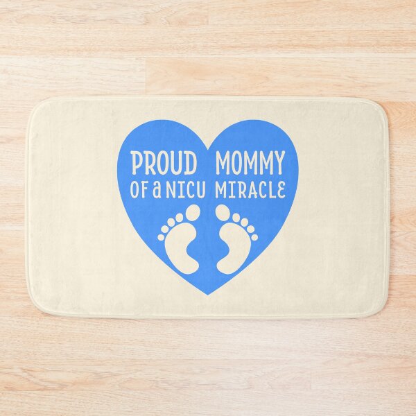 Item preview, Proud Mommy of a NICU Miracle – Blue Heart designed and sold by Designs by Jesabee.
