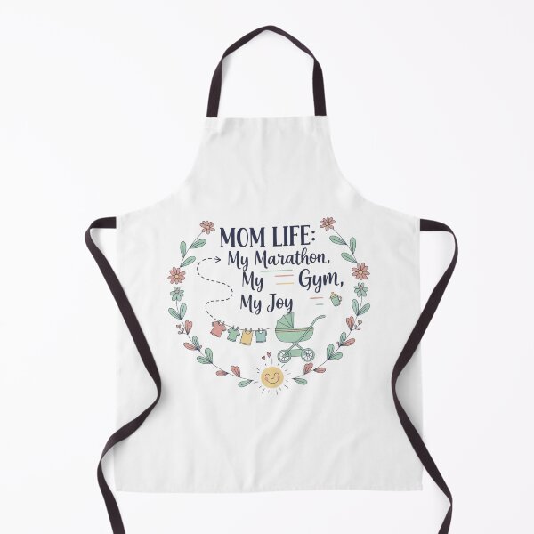 Item preview, MOM LIFE My Marathon My Gym Tee | Cute Floral Wreath Motherhood Apparel | Baby Stroller Fitness Quote Gift designed and sold by Khokha80.