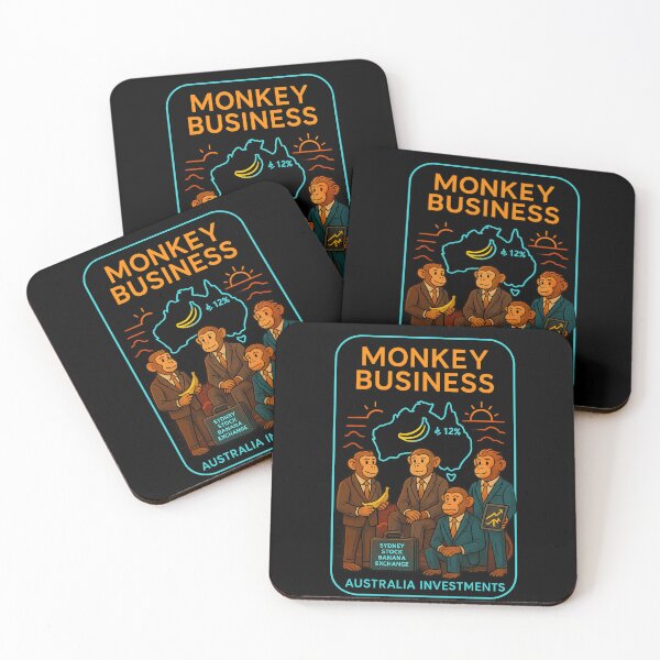 Item preview, MONKEY BUSINESS  – Australia Investments T-Shirt designed and sold by NAJURE.