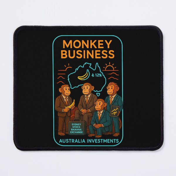 Item preview, MONKEY BUSINESS – Australia Investments T-Shirt designed and sold by NAJURE.