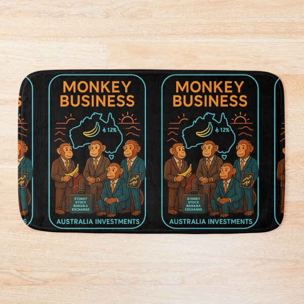 Item preview, MONKEY BUSINESS  – Australia Investments T-Shirt designed and sold by NAJURE.