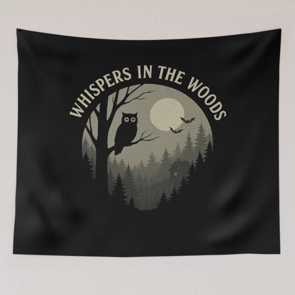 Item preview, Whispers in the Woods – Haunted Forest Moonlit Night Design designed and sold by AddictiveDesign.