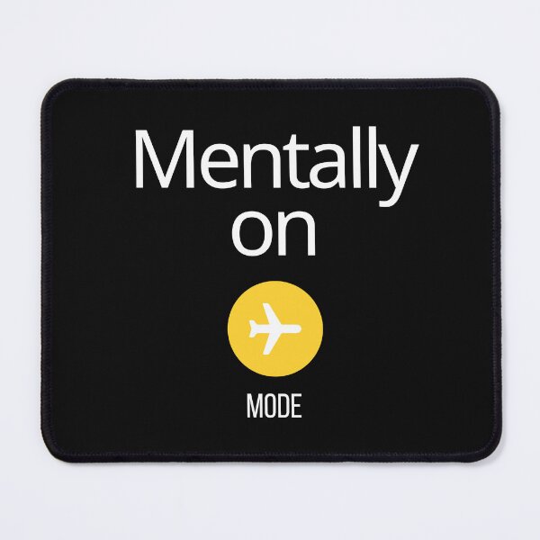 Artikelvorschau, Geistig im Flugmodus, Lustiges Meme, Psychische Gesundheit entworfen und verkauft von vibeytrendy.
