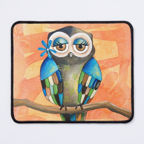 Item preview, Blue Green Owl designed and sold by KristySBArt.