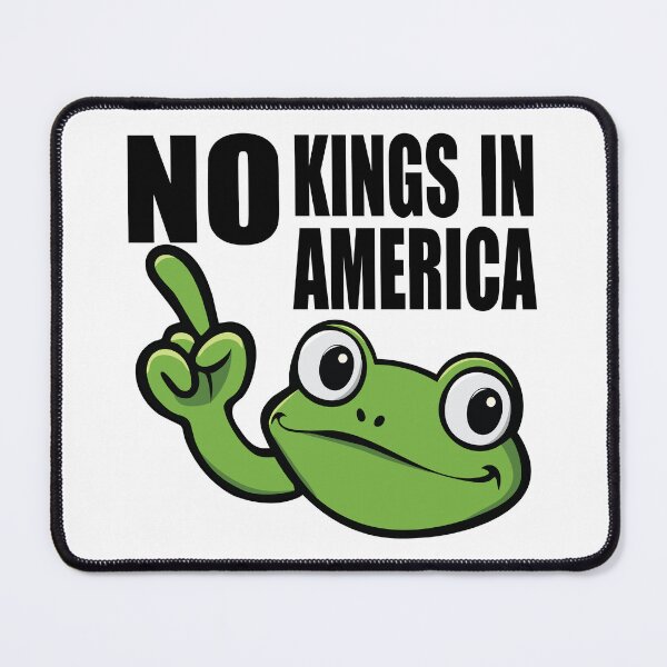 Item preview,  NO KINGS IN  AMERICA - FROG - RESIST - TEXT - NOPE designed and sold by Gihan-Design.