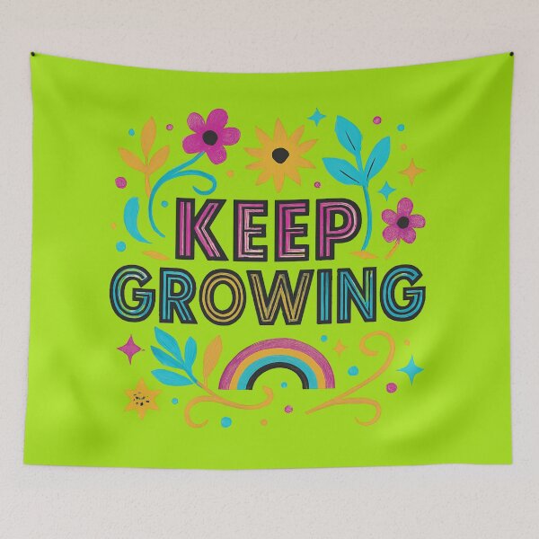 Item preview, KEEP GROWING designed and sold by Brickroad Dsigns.