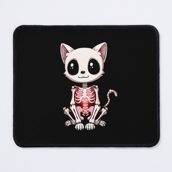 Item preview, Cute Skeleton Cat – Heart of Catloween designed and sold by YasochkaCatsArt.