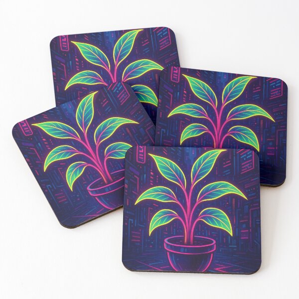 Item preview, Cyberpunk Plant – Neon Urban Jungle designed and sold by DarkNight9.