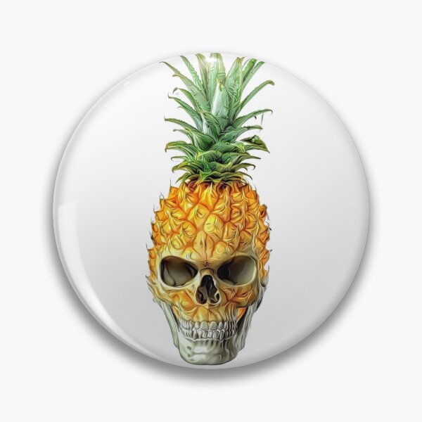 Item preview, pineapple skull designed and sold by drizzd.