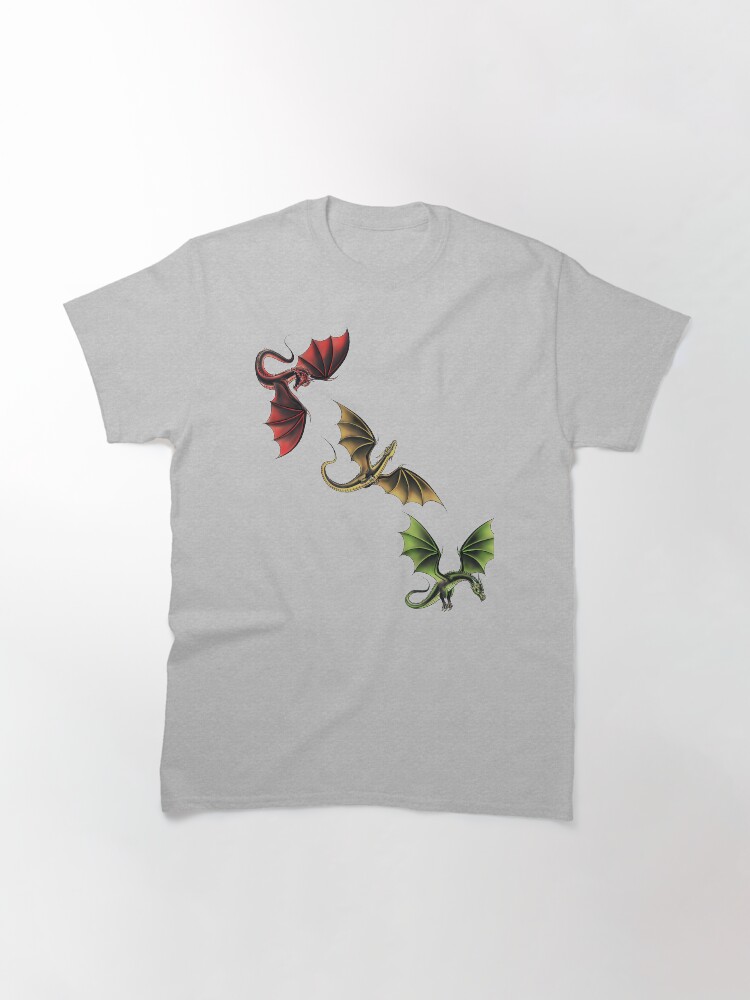 Alternate view of Three Dragons in Flight Classic T-Shirt