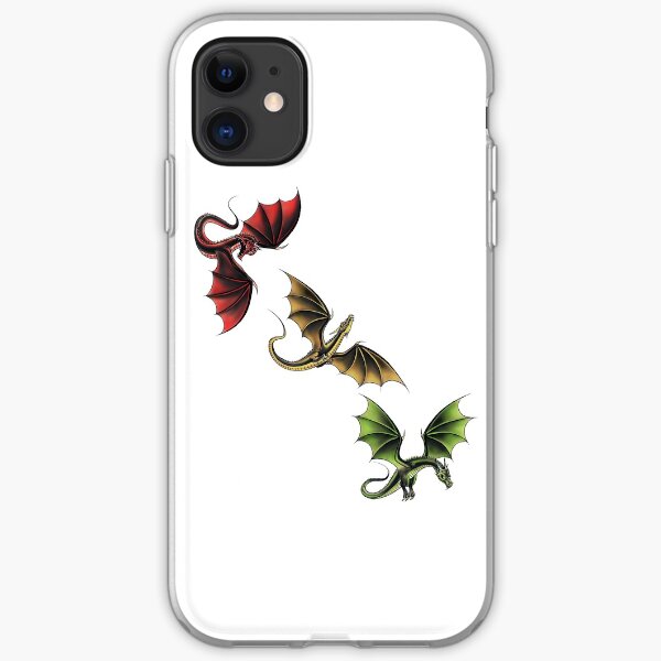 Three Dragons in Flight iPhone Soft Case