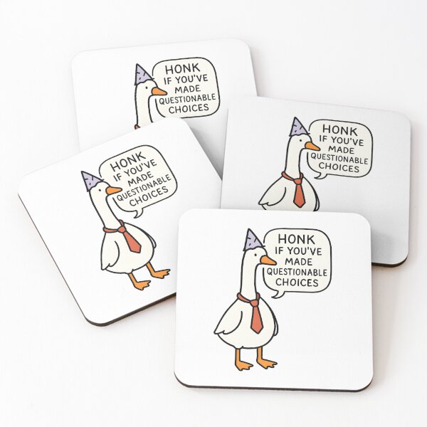 Item preview, Honk If You've Made Questionable Choices - Silly Goose designed and sold by LoveLabDesign.