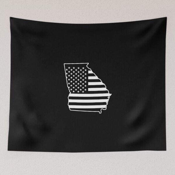 Item preview, Georgia USA Flag Silhouette – Stars and Stripes State Outline designed and sold by Paper Drip.