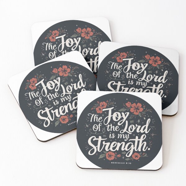Item preview, The Joy of the is My Strength Nehemiah 8:10 designed and sold by BlessedHandsDesigns.