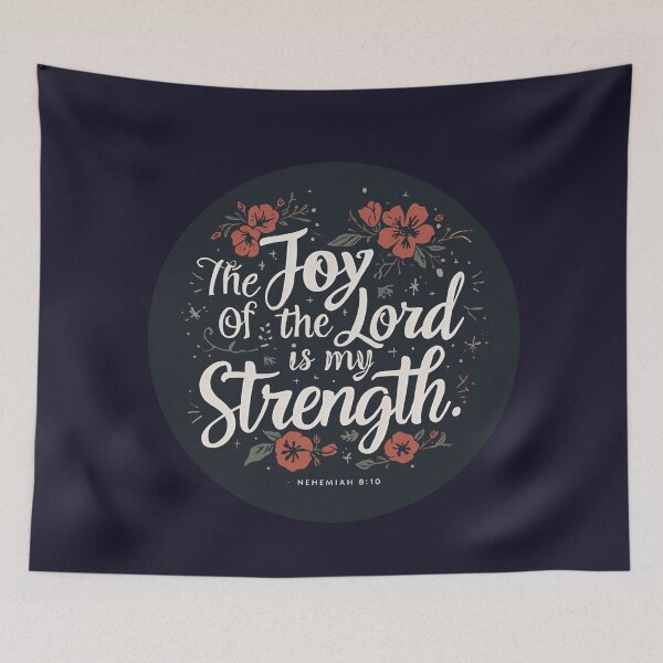 Item preview, The Joy of the is My Strength Nehemiah 8:10 designed and sold by BlessedHandsDesigns.