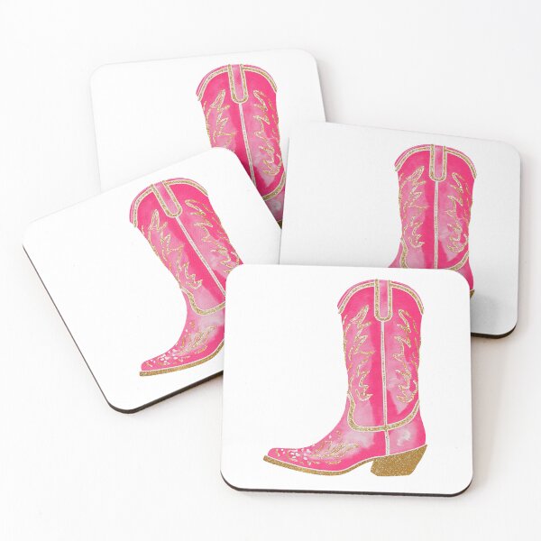 Item preview, Pink and gold cowgirl boot designed and sold by MendaciousMina.