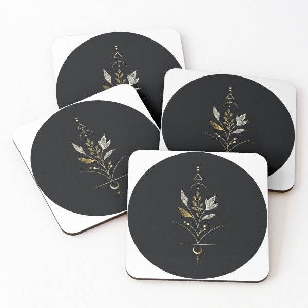 Item preview, Gold and white minimalist botanical design designed and sold by MendaciousMina.