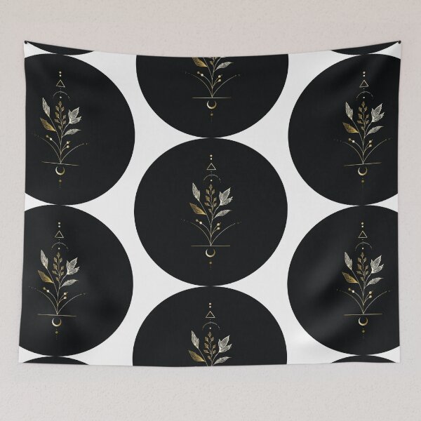 Item preview, Gold and white minimalist botanical design designed and sold by MendaciousMina.