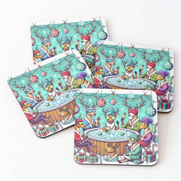Item preview, Reindeer Spa Day – Christmas Chill Squad designed and sold by Savannarojas.