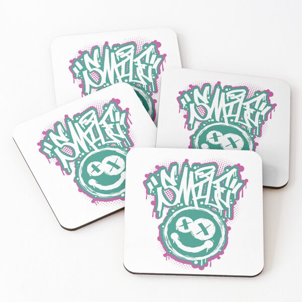 Item preview, Smile Face Graffiti Letters designed and sold by Plant On Demand.
