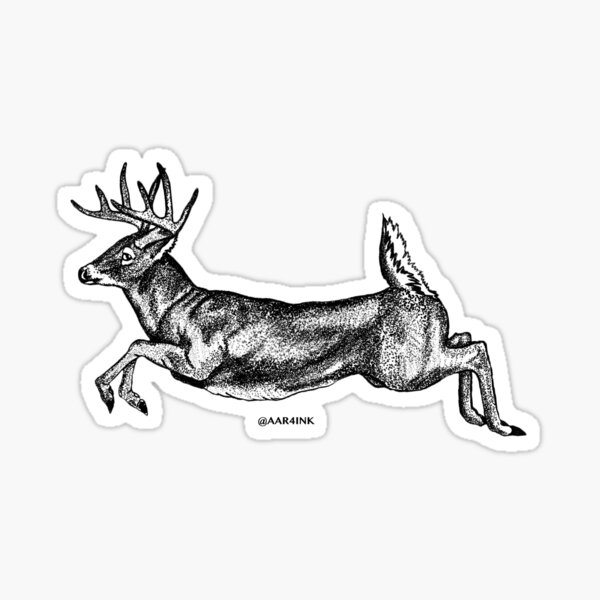 Jumping Buck Sticker
