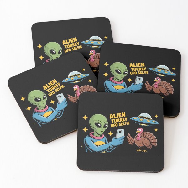 Item preview, Alien Turkey UFO Selfie designed and sold by Naitsebas.