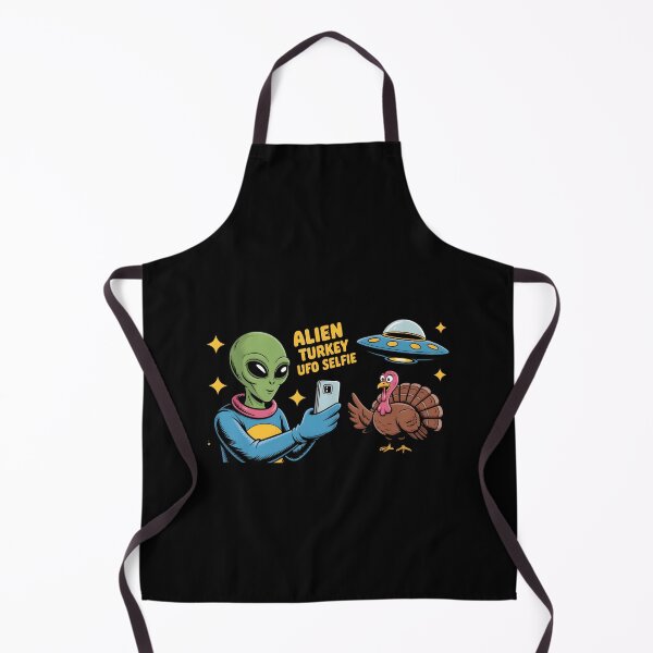 Item preview, Alien Turkey UFO Selfie designed and sold by Naitsebas.