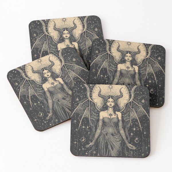 Item preview, Celestial Demoness – Gothic Divine Feminine Art designed and sold by VelvetChaosCove.