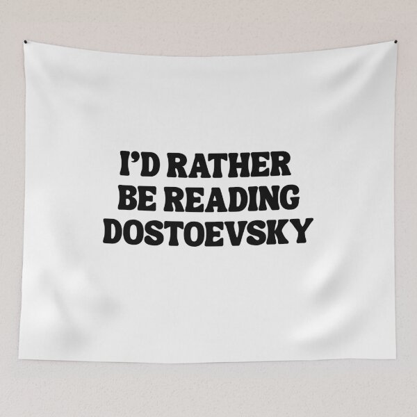 Item preview, Funny I’d Rather Be Reading Dostoevsky Russian Classic Literature Philosophy Fyodor Lover  designed and sold by biomood.