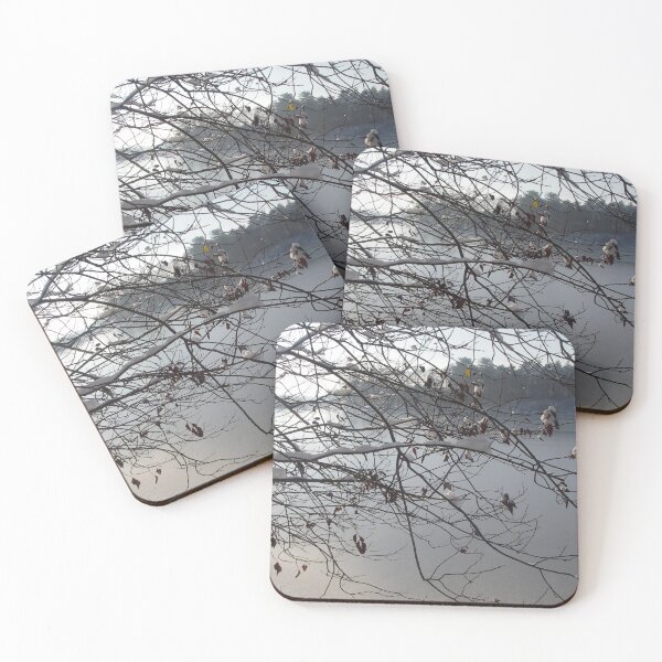 Item preview, Branches hanging over frozen lake designed and sold by CreaTwinkles.